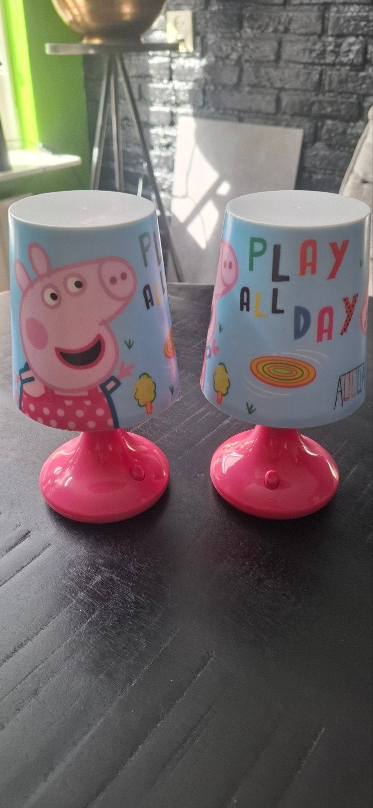 Peppa Pig nachtlampjes set van 2, Ophalen of Verzenden, Gebruikt, Jongen of Meisje