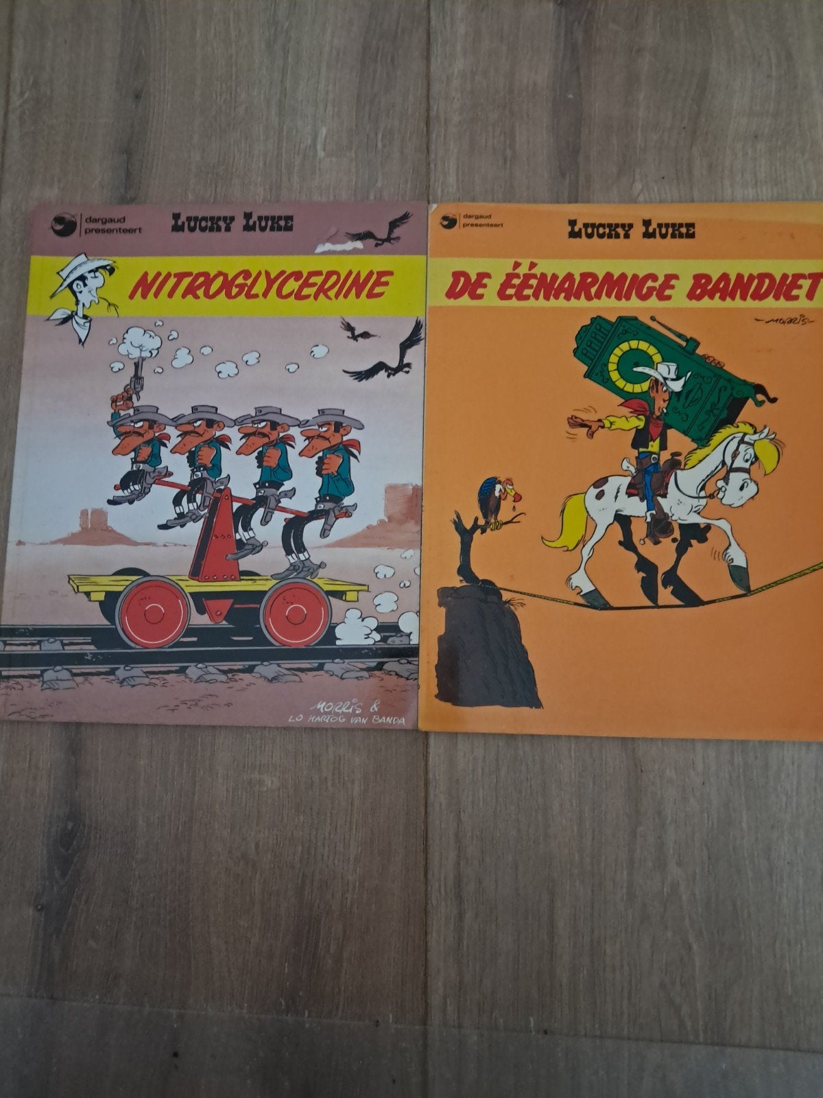 Lucky Luke 2 stripboeken, Boeken, Meerdere stripboeken, Ophalen of Verzenden, Gelezen