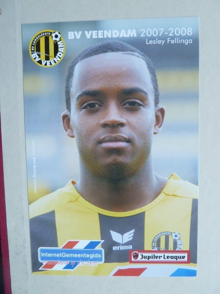 Spelerskaart  Lesley.Fellinga  Veendam. 2007/2008, Verzamelen, Ophalen of Verzenden, Zo goed als nieuw, Overige binnenlandse clubs