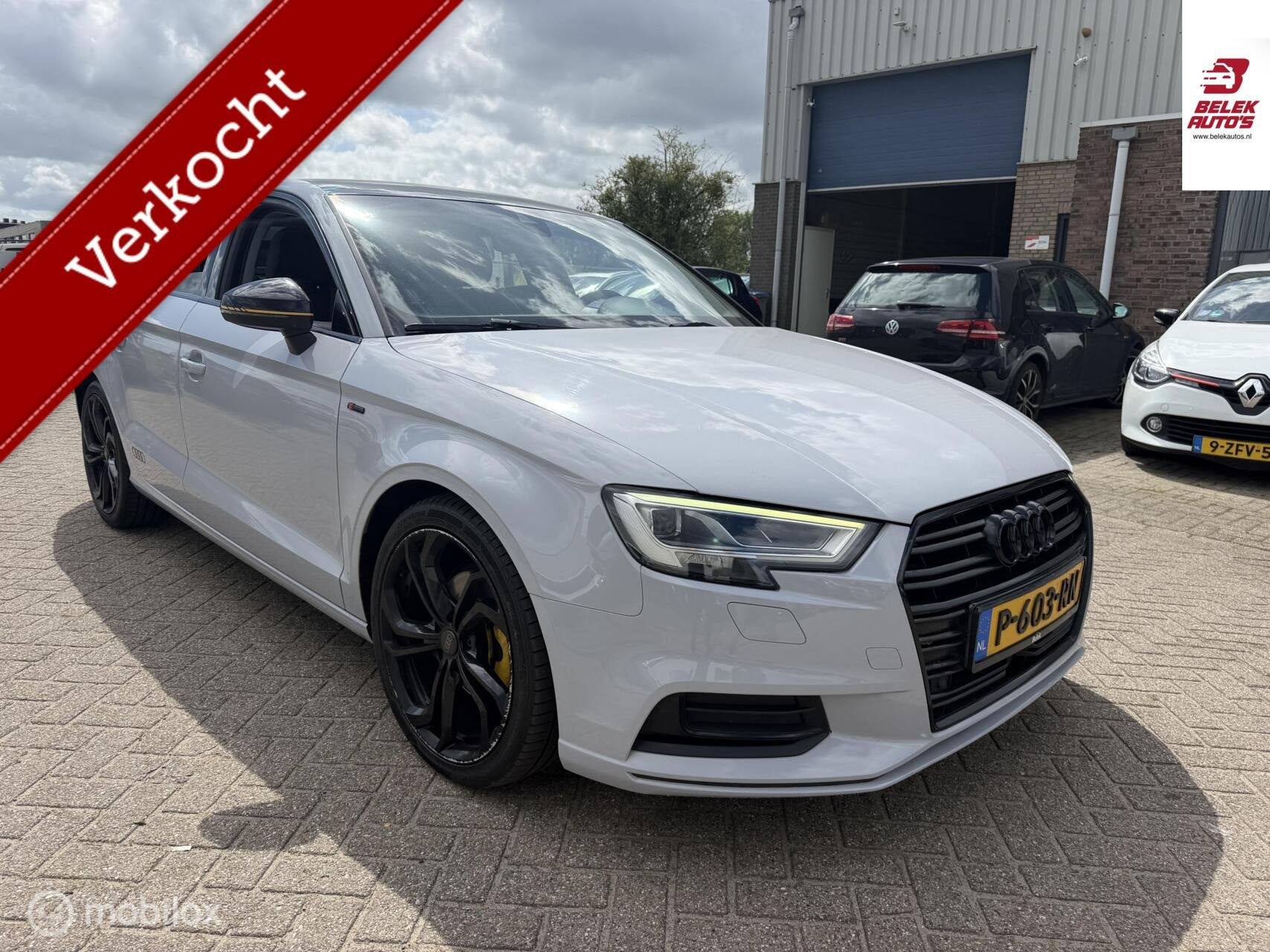 Audi A3 Limousine 1.6 TDI Sport Pro Line S, Auto's, Gebruikt, 4 cilinders, Zwart, Leder