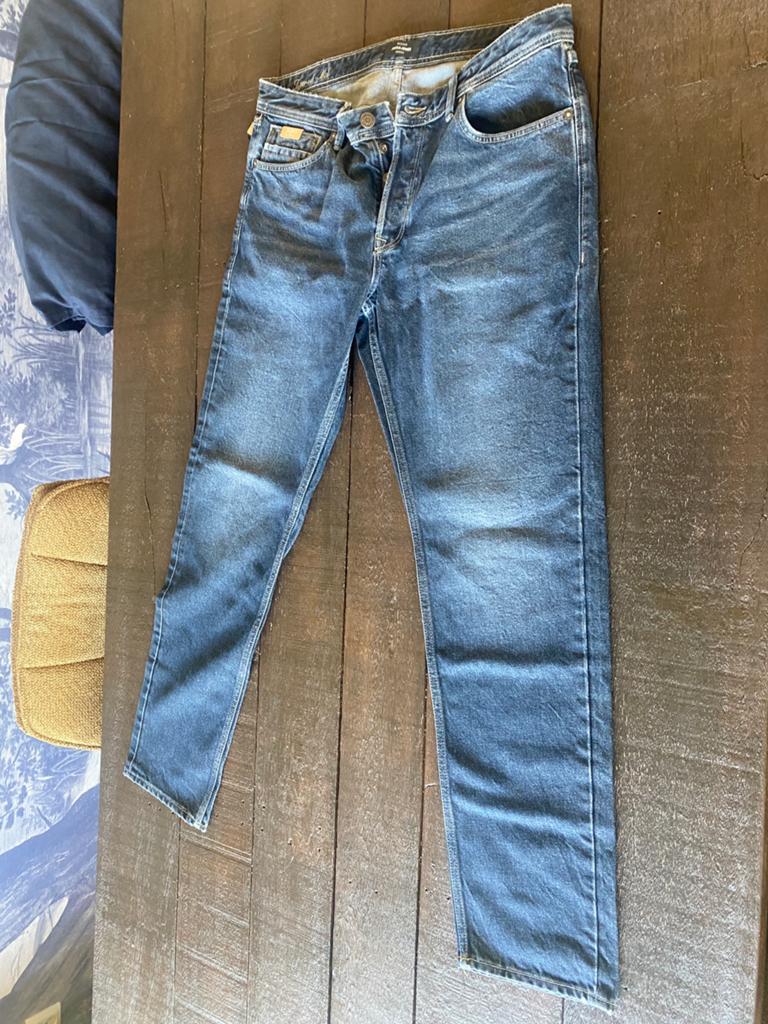 Nieuwe Jack & Jones spijkerbroek, Ophalen, Zo goed als nieuw, Blauw, W36 - W38 (confectie 52/54)