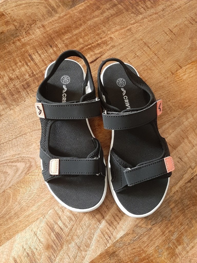 Sandalen maat 37, met klittenband zgan, Kleding | Dames, Zwart, Nieuw, Sandalen of Muiltjes, Ophalen of Verzenden