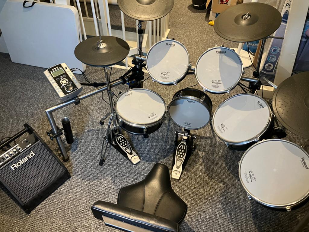 Roland V-Drums TD-9 Elektronisch Drumstel + PM-10 Monitor, Muziek en Instrumenten, Drumstellen en Slagwerk, Ophalen, Zo goed als nieuw
