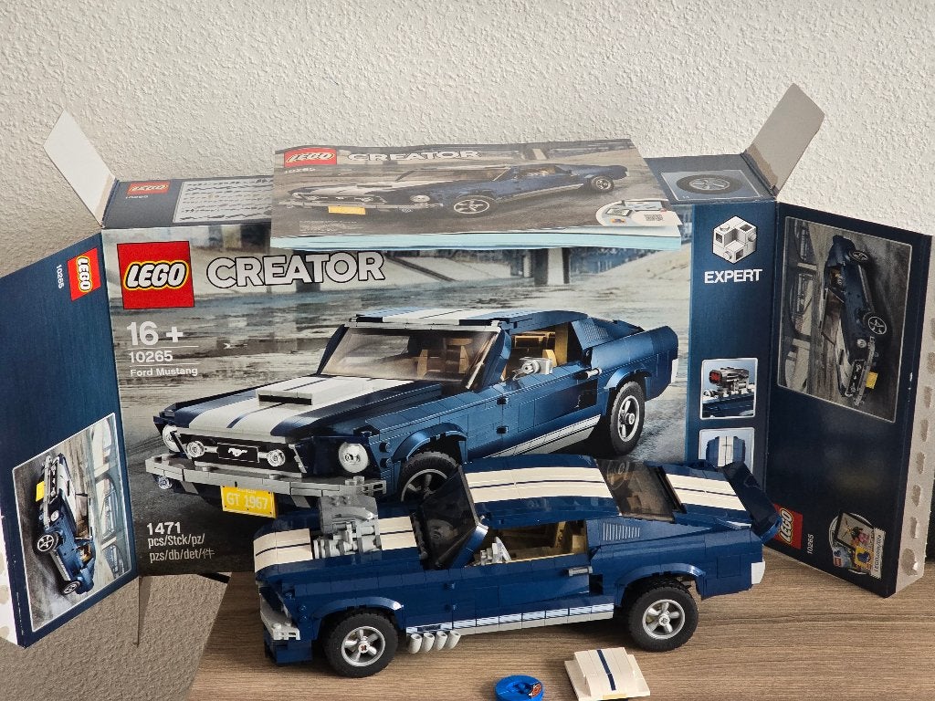 10265 LEGO Ford Mustang, Compleet, Lego, Ophalen of Verzenden, Zo goed als nieuw