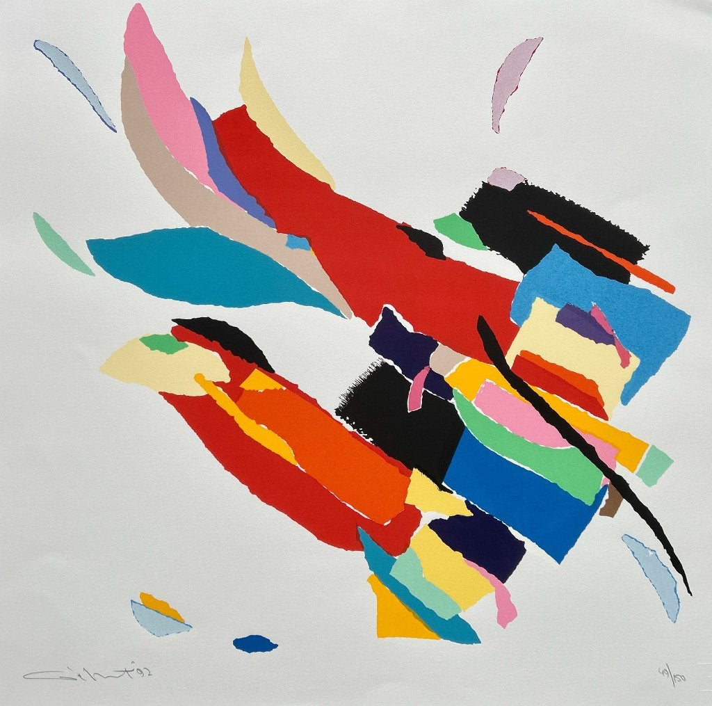 Zeefdruk Gerard 't Hart, Gesigneerd, Verzenden, Zeefdruk