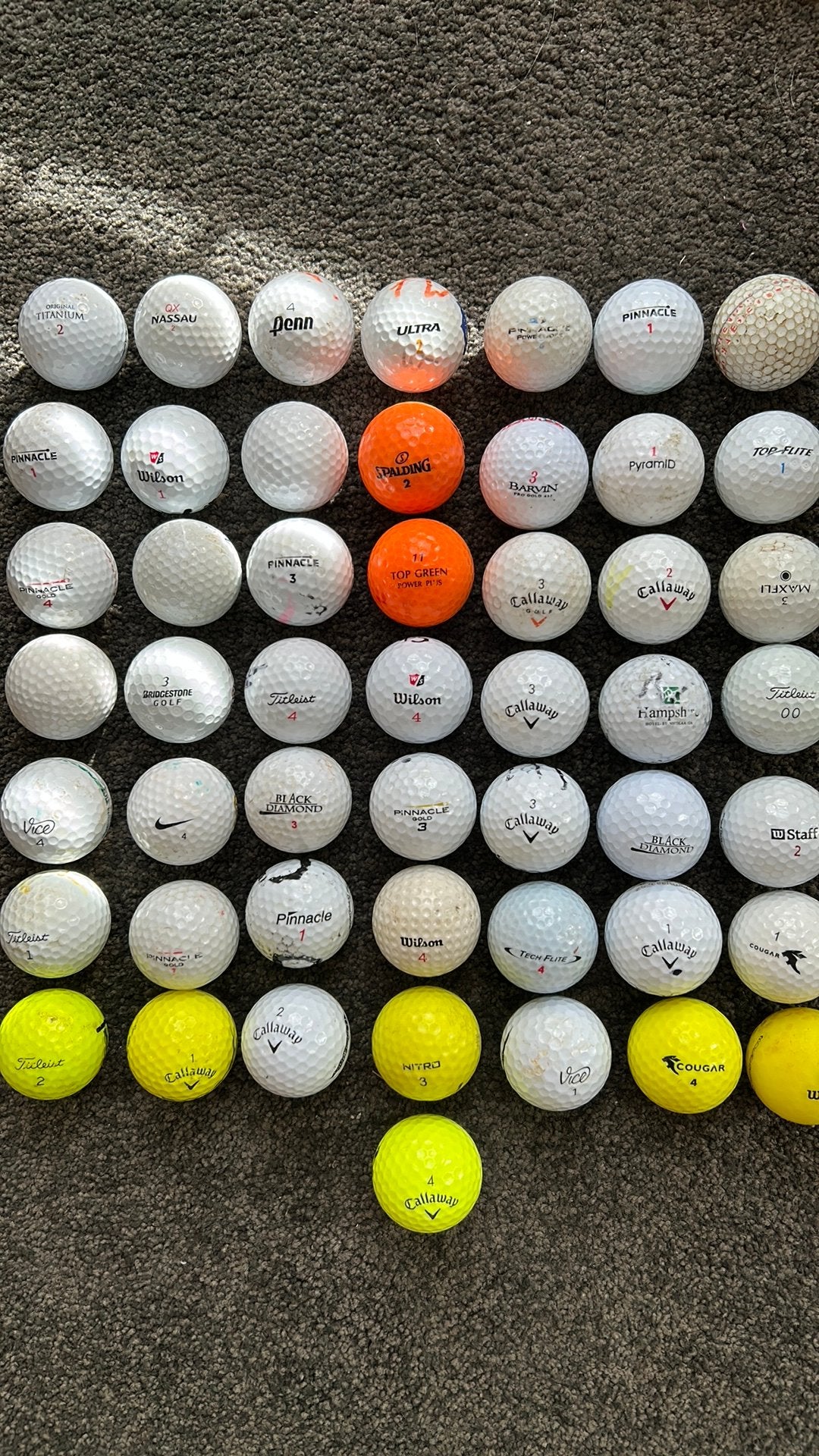 Golfballen 50 stuks, Ophalen of Verzenden, Zo goed als nieuw, Bal(len)