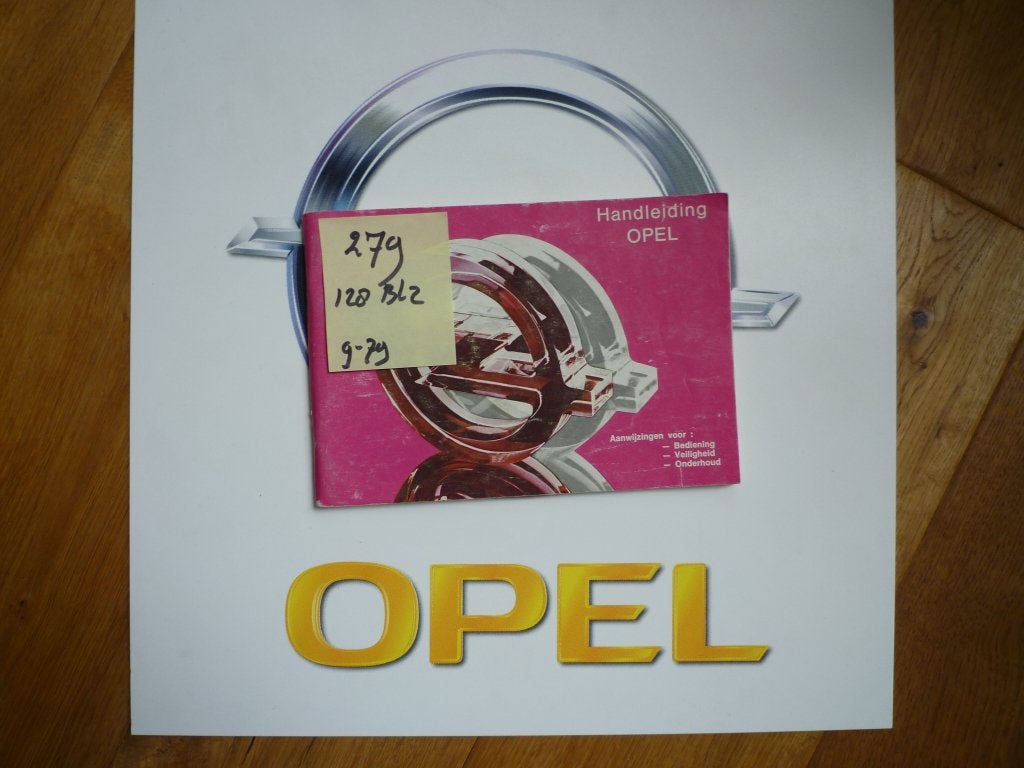 Opel Kadett; Ascona; Manta en Rekord instructieboekje nr 279, Auto diversen, Ophalen of Verzenden