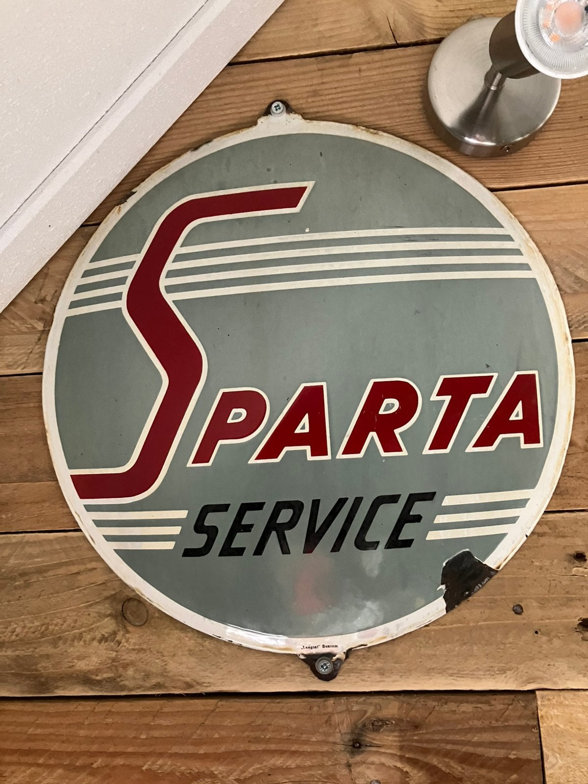 Emaille bord SPARTA bromfietsen, Ophalen of Verzenden