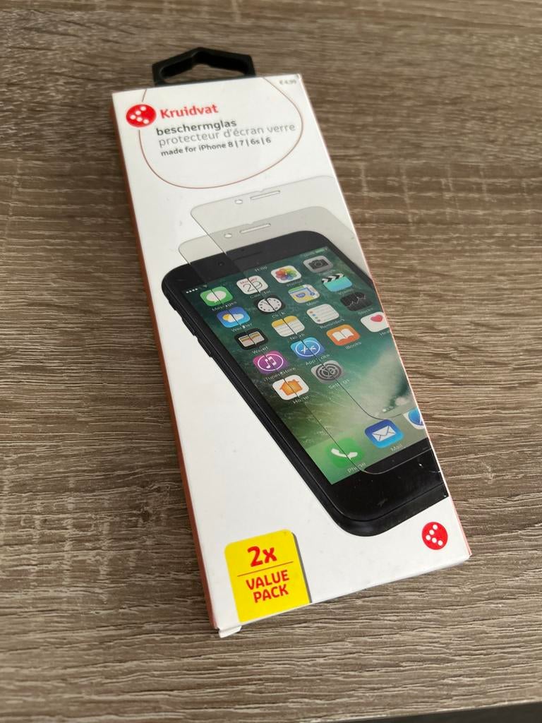 iPhone 6/6s/7/8 Beschermglas - Nieuw, Telecommunicatie, Mobiele telefoons | Hoesjes en Frontjes | Apple iPhone, Ophalen of Verzenden