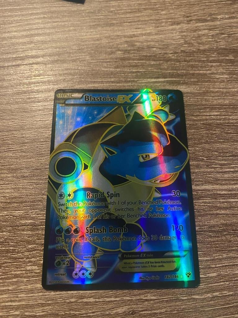 Blastoise EX, Ophalen of Verzenden, Zo goed als nieuw