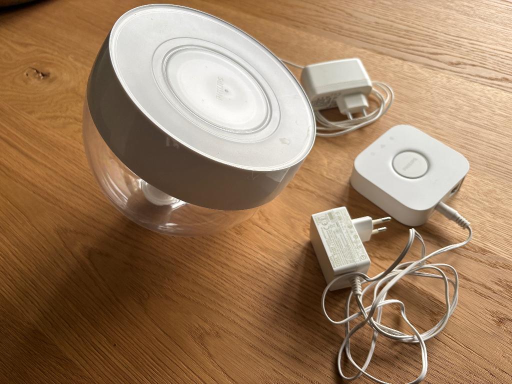 PHILIPS HUE IRIS LIVING COLORS tafellamp incl. bridge, Ophalen, Gebruikt, Minder dan 50 cm