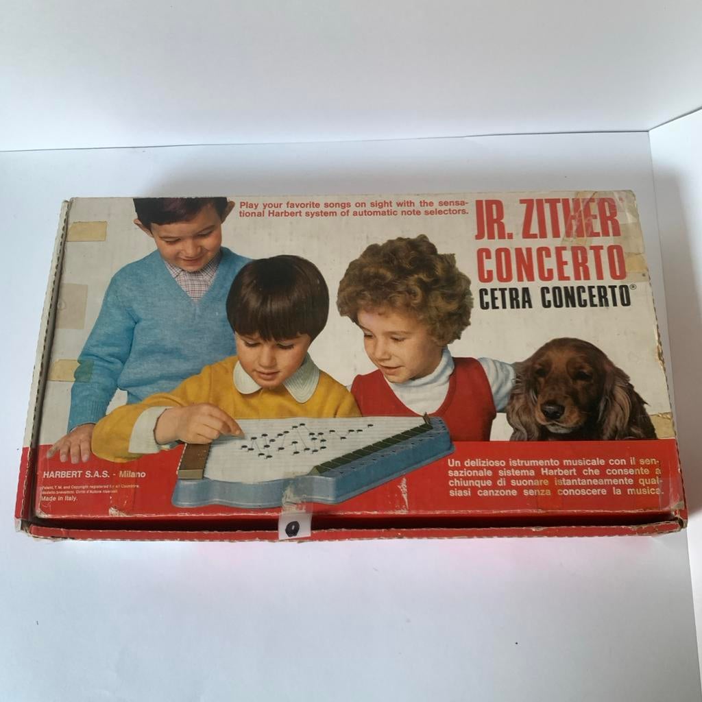 Vintage Harbert Jr. Zither Cetra Concerto metaal, Ophalen of Verzenden, Zo goed als nieuw