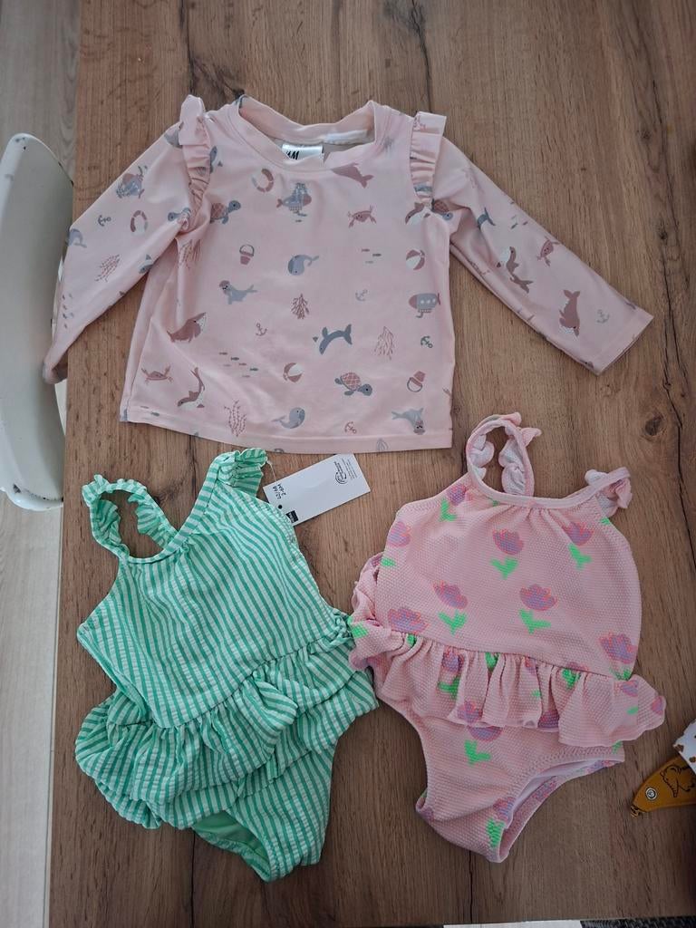 Badpak baby, zwemshirt,  zonnenshirt 62 / 68, Kinderen en Baby's, Babykleding | Maat 62, Ophalen of Verzenden, Zo goed als nieuw