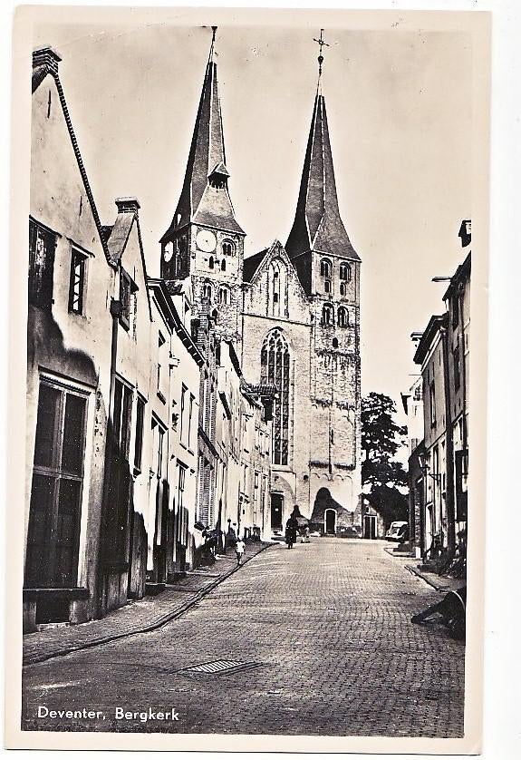 Deventer (Ov) Bergkerk ca.1960., Ophalen of Verzenden, 1960 tot 1980, Ongelopen, Overijssel