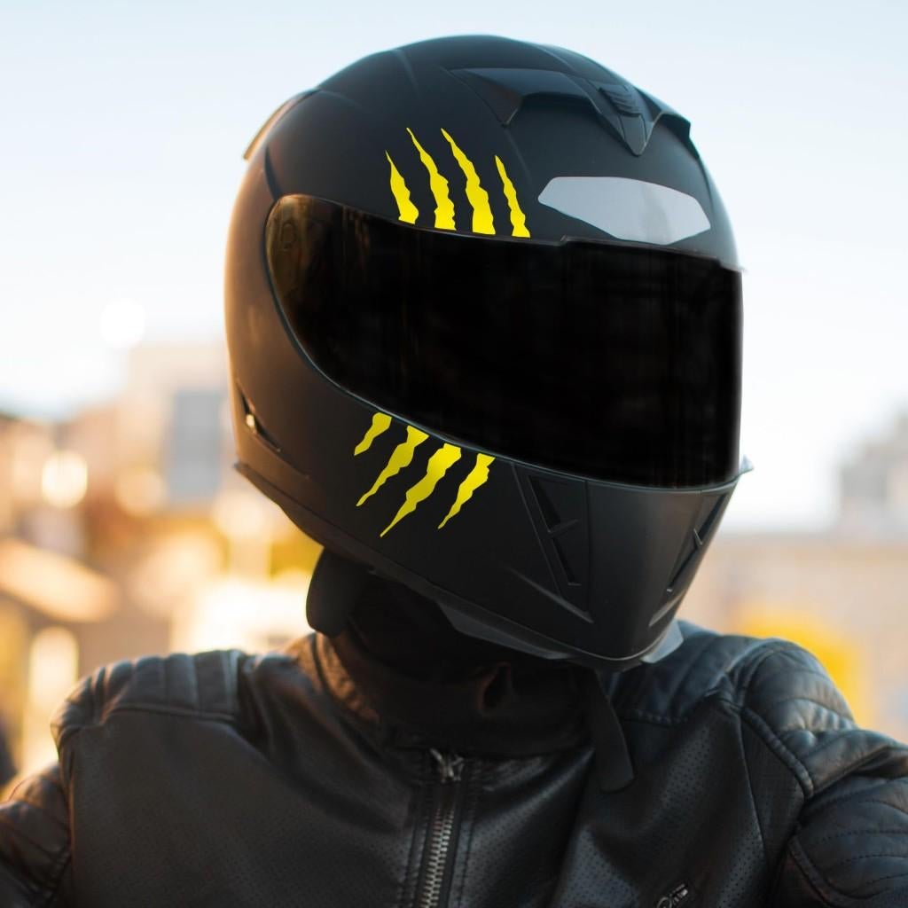 Monster klauw motor - helm stickers premium kwaliteit, Verzenden
