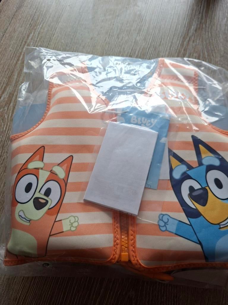 Zwemvest 1 tot 2 jaar Bluey, Kinderen en Baby's, Kinderkleding | Kinder-zwemkleding, Jongen of Meisje, One size, Nieuw, Ophalen of Verzenden