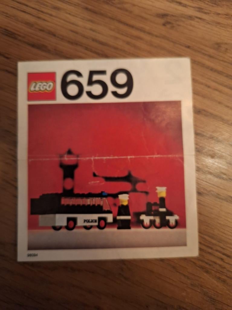 Lego 659 Politie Patrouille uit 1975 - Compleet, Ophalen of Verzenden, Gebruikt, Complete set, Lego