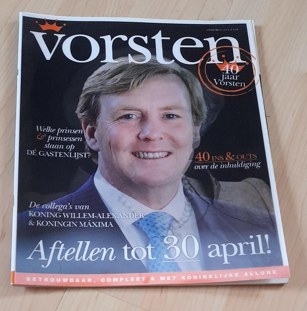 TIJDSCHRIFT  VORSTEN 2013  Nummer 5, 6, 10 en 13, Ophalen of Verzenden, Gelezen, Damesbladen