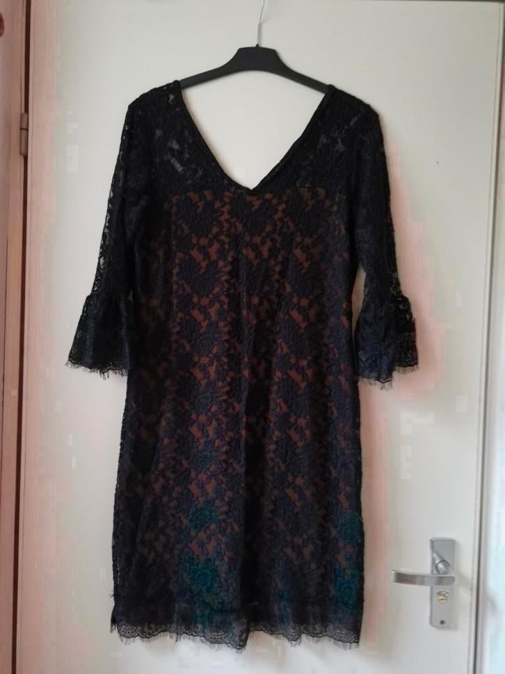 Kanten jurk  maat 42, Kleding | Dames, Zwart, Maat 42/44 (L), Nieuw, Ophalen of Verzenden