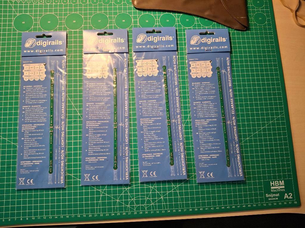 digirails verlichting h0/n DR10  V2 4 stuks, Overige merken, Gelijkstroom, Overige typen, Nieuw
