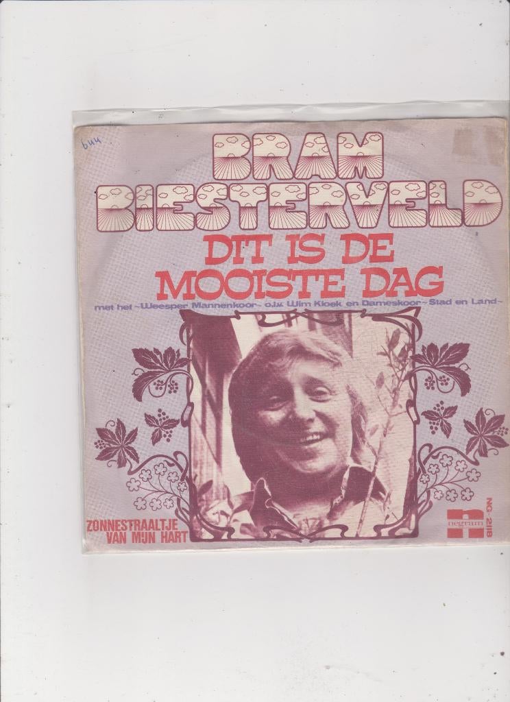 7" Single Bram Biesterveld - Dit is de mooiste dag, Ophalen of Verzenden, Gebruikt, Nederlandstalig