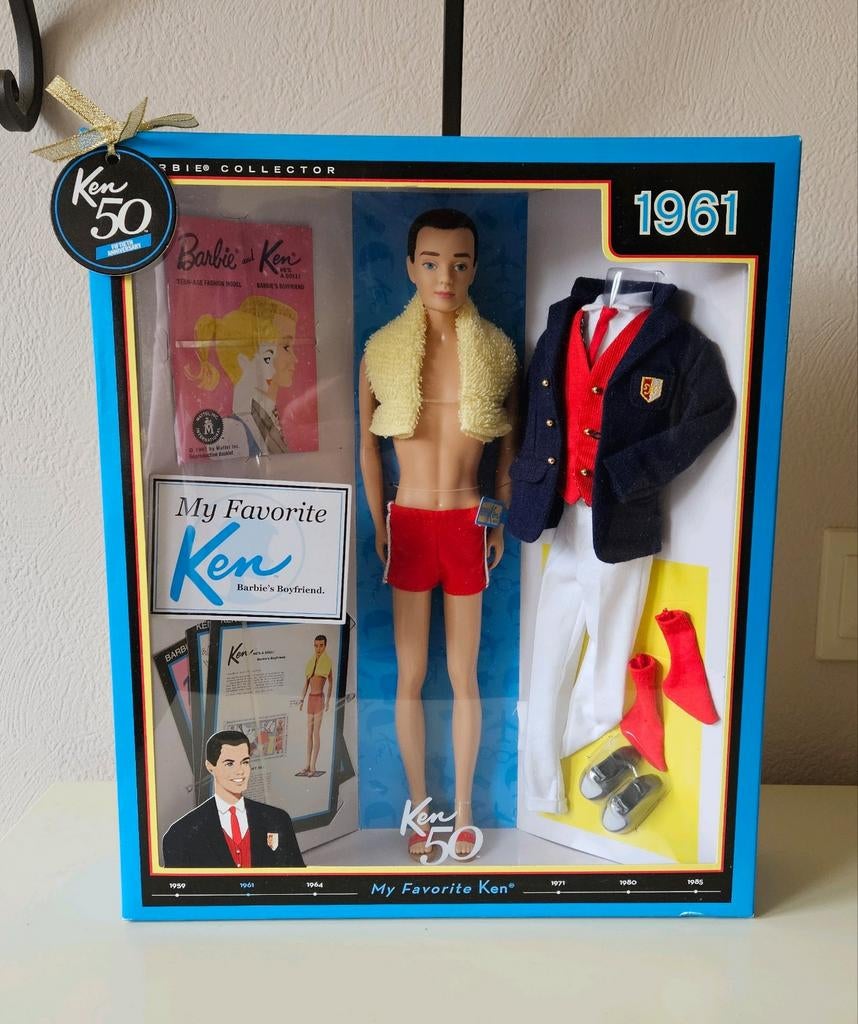 Vintage Barbie pop My Favoriete Ken Repro 50th Anniversary, Verzamelen, Poppen, Ophalen of Verzenden, Pop