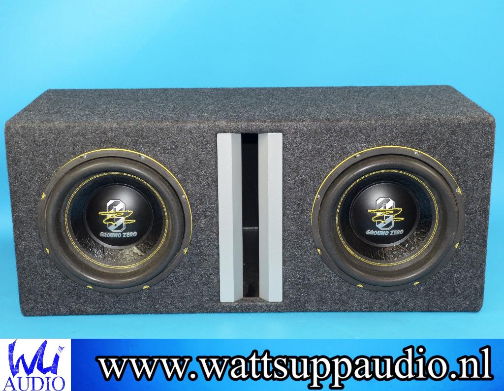 Ground Zero GZIW 10XSPL-D2 2 x 10 inch subwoofer 1000W RMS, Ophalen of Verzenden, Zo goed als nieuw, Erlenweg 25, 85658 Egmating, Germany.