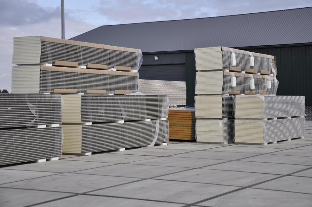 Sandwichpanelen 1e, 2e keus voor dak en wand, grote partijen, Ophalen, Nieuw, Overige materialen