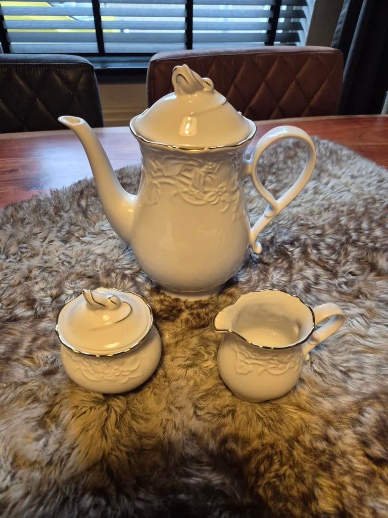 Mitterteich bavaria prinsess gold servies onderdelen, Gebruikt, Overige typen, Ophalen of Verzenden, Overige stijlen
