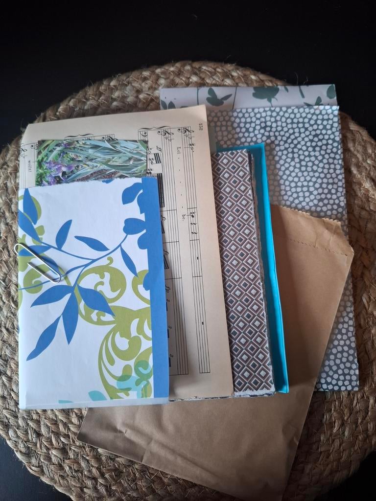 Journal pakket blauw, Hobby en Vrije tijd, Scrapbooking, Ophalen of Verzenden, Zo goed als nieuw, Papier of Karton