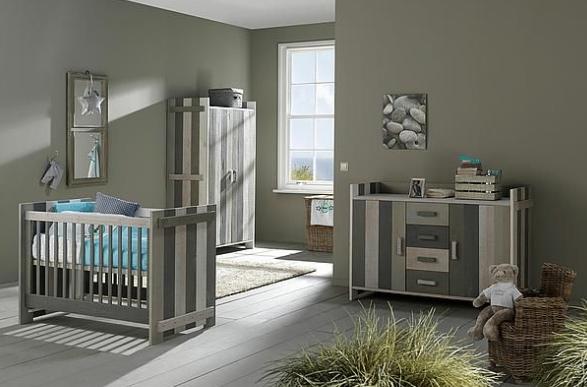 Babykamer - Jelle Mix - Europe Baby -  Ledikant&commode&kast, Kinderen en Baby's, Ophalen of Verzenden, Gebruikt, Jongetje of Meisje