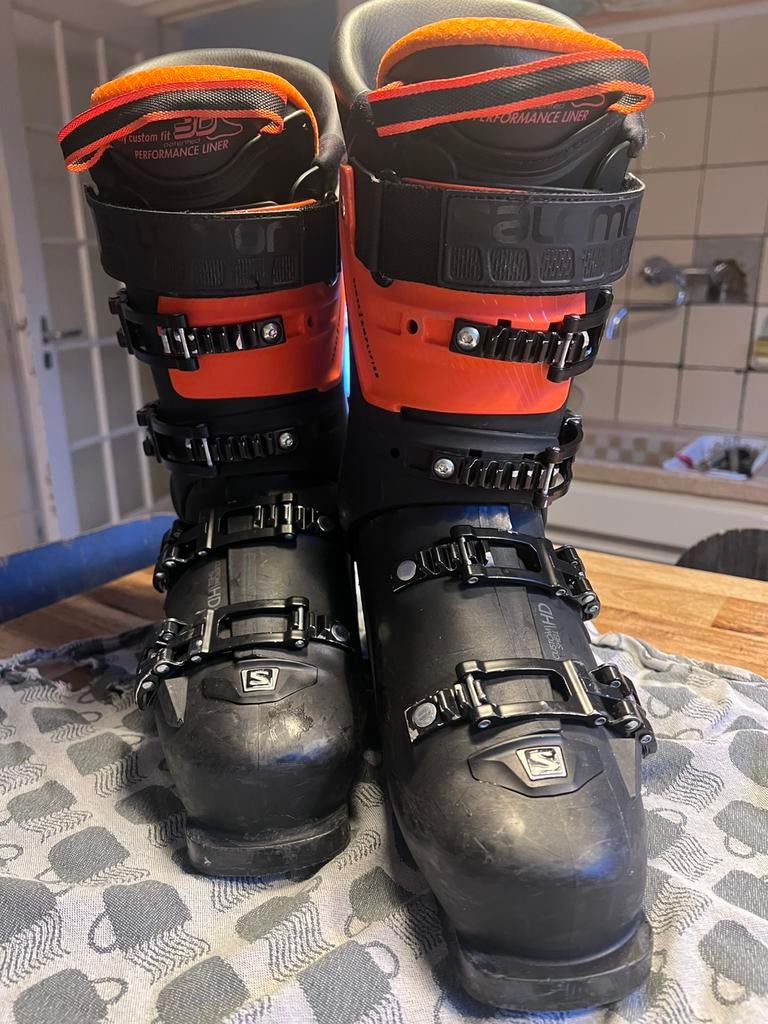 Skischoenen Salomon maat 42.5 heren, maat 27/27.5, 160 tot 180 cm, Gebruikt, Schoenen, Skiën