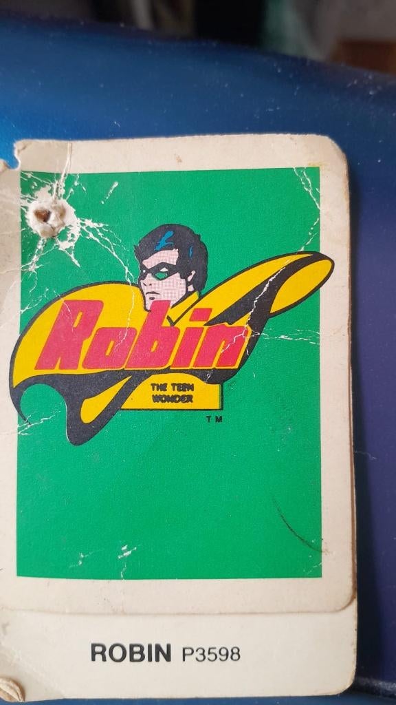robin batman hamilton kaartje 1976, Ophalen of Verzenden, Gebruikt, Film, Actiefiguur of Pop