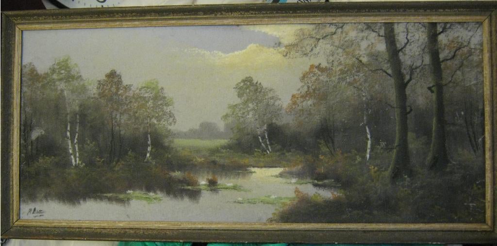 pastelkrijtschiderij - schilder (nog) onbekend, Antiek en Kunst, Kunst | Schilderijen | Klassiek, Ophalen