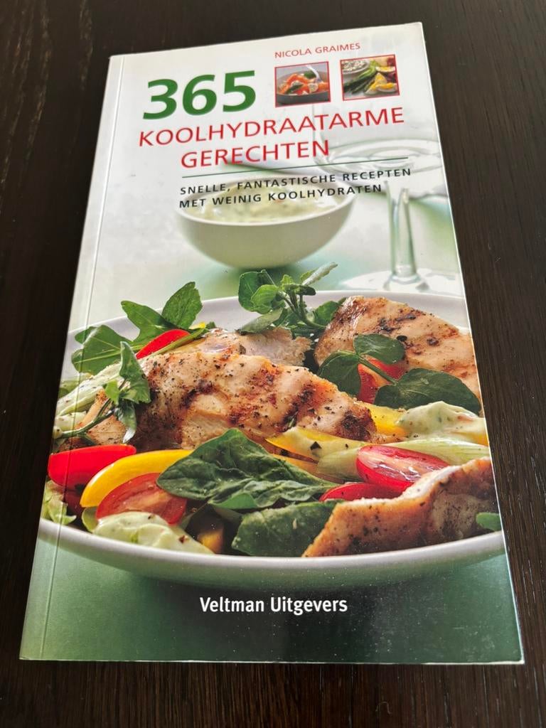 365 koolhydraatarme gerechten, Boeken, Overige typen, Ophalen of Verzenden, Zo goed als nieuw, Nederland en België
