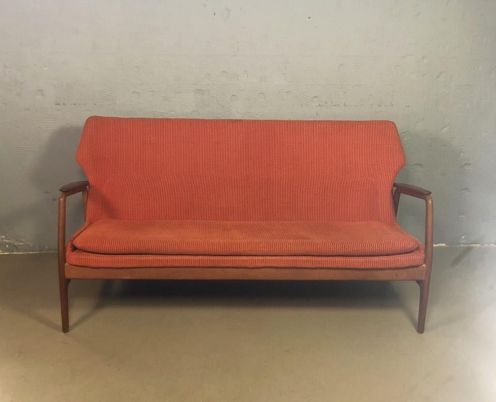 Vintage Bovenkamp bank, Ophalen, Minder dan 75 cm, 150 tot 200 cm, Tweepersoons