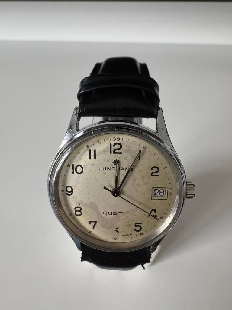 Vintage Junghans Quartz Polshorloge, Ophalen of Verzenden, Gebruikt