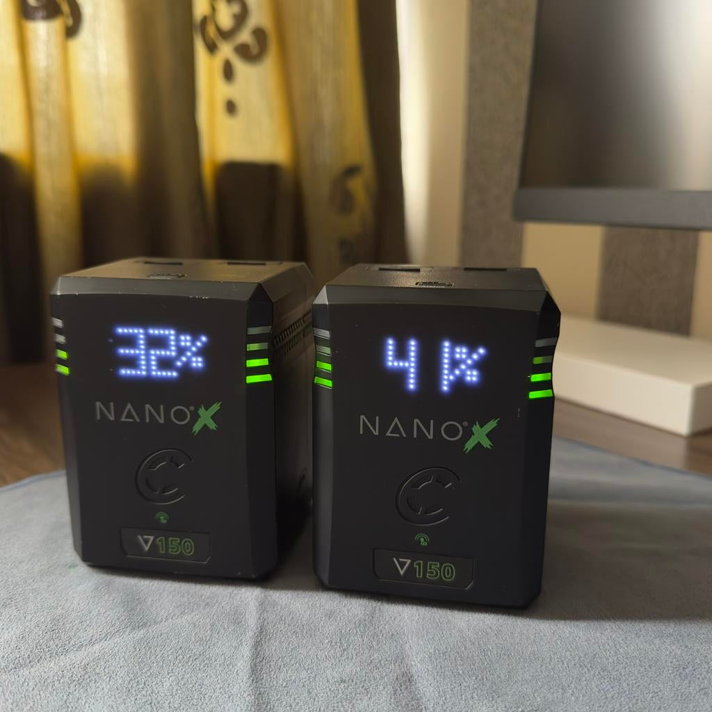 Core SWX Micro 150 Nano X V-mount Baterijen (2x), Audio, Tv en Foto, Accu's en Batterijen, Ophalen, Zo goed als nieuw