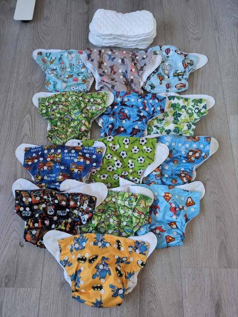 Wasbare luiers met inleg - Probeer het uit!, Kinderen en Baby's, Badjes en Verzorging, Overige merken, Gebruikt, Overige typen