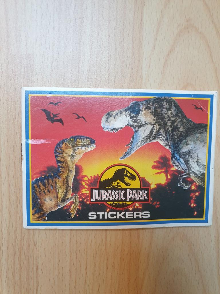 Jurassic Park Stickers / Stickerboekje - 1992, Ophalen of Verzenden, Gebruikt, Film, Tv of Omroep