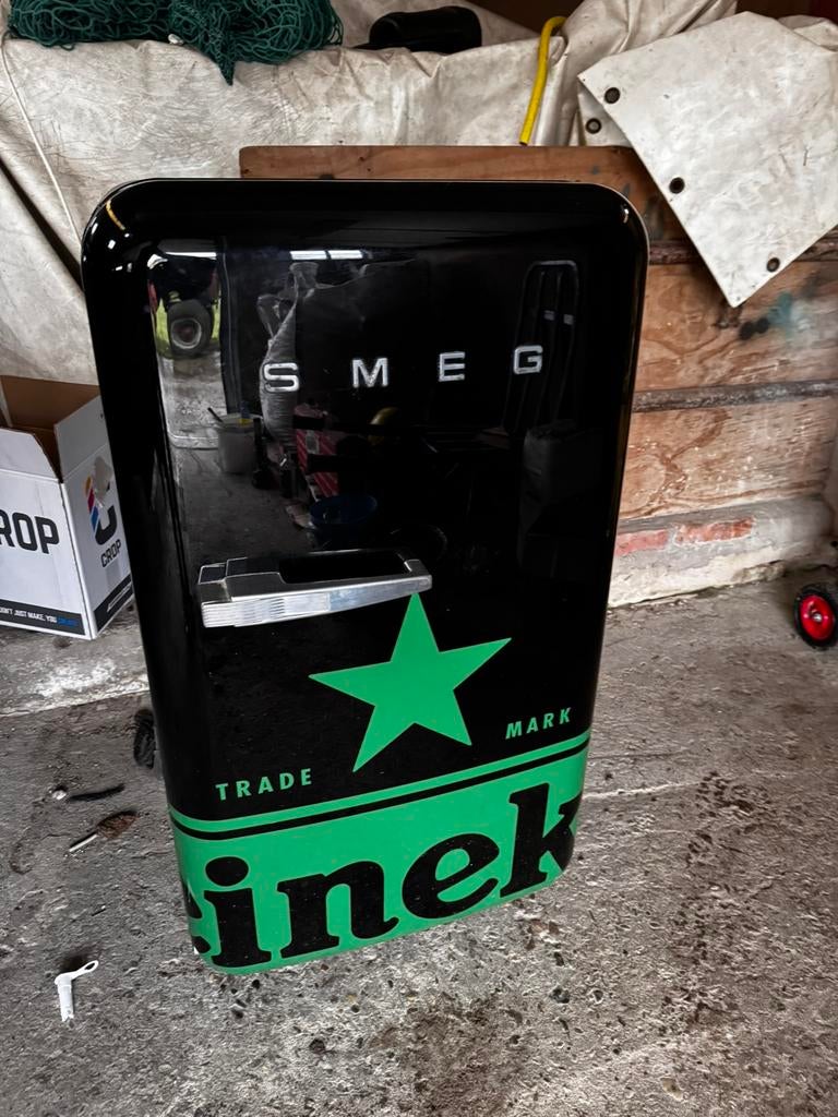Heineken Smeg tafelmodel koelkast, Witgoed en Apparatuur, Koelkasten en IJskasten, 100 tot 150 liter, 45 tot 60 cm, Ophalen, 85 tot 120 cm