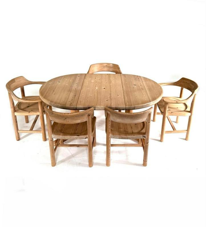 Vintage eetkamerset, Rainer Daumiller ‘70, Huis en Inrichting, Complete eetkamers, Zo goed als nieuw, 4 tot 6 stoelen, Ophalen of Verzenden