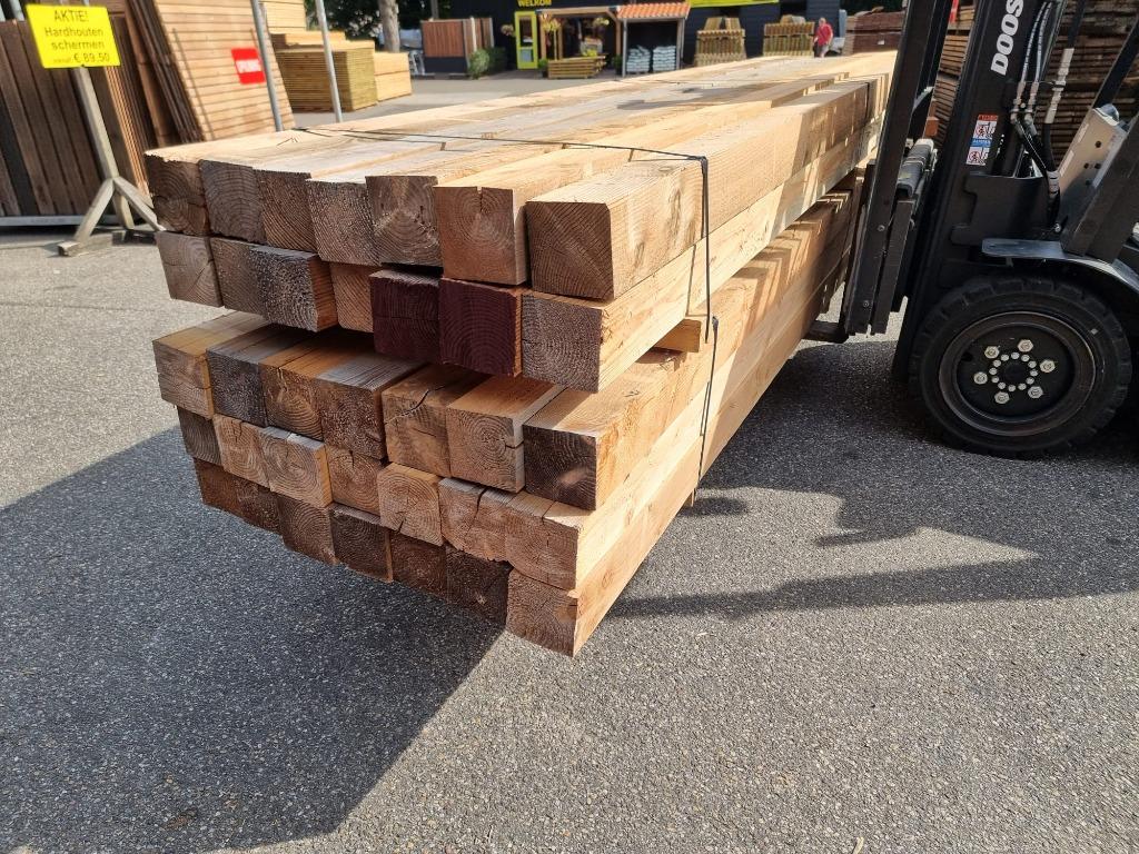 Grote partij Douglas balken en palen b keus! NARJAARS ACTIE!, Tuin en Terras, Palen, Balken en Planken, Ophalen, Nieuw, 250 cm of meer
