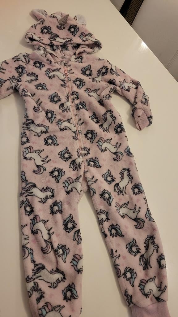 Roze Eenhoorn Onesie Maat 98/104, Kinderen en Baby's, Kinderkleding | Maat 98, Nacht- of Onderkleding, Meisje, Ophalen of Verzenden