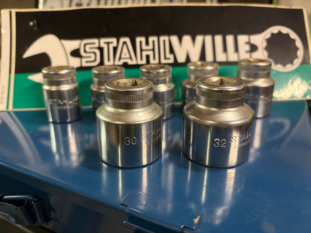Stahlwille Doppen   Diverse Grote Maten 1/2, Auto diversen, Autogereedschap, Gebruikt, Ophalen of Verzenden