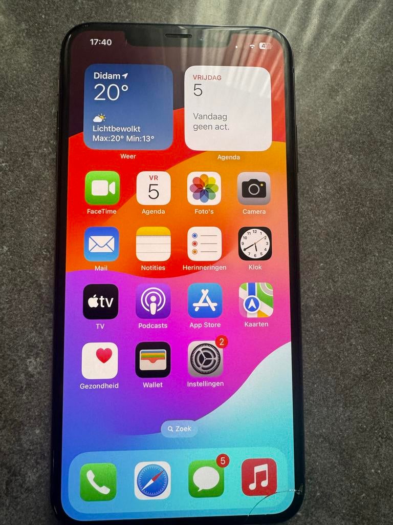 Gouden iPhone XS Max - Gebruikt, Telecommunicatie, Mobiele telefoons | Apple iPhone, Gebruikt, Ophalen of Verzenden, IPhone XS Max