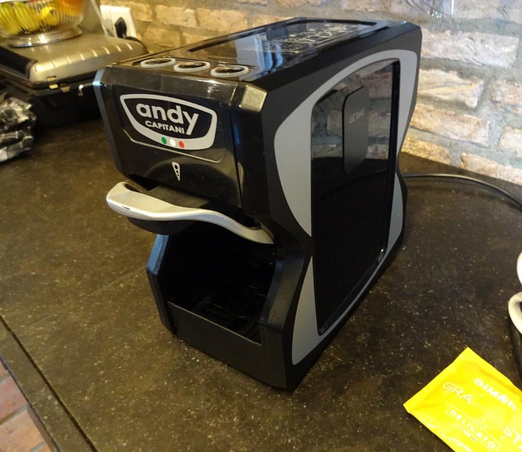 compact espresso automaat andy capitani italiaans, Afneembaar waterreservoir, Espresso apparaat, Overige typen, Ophalen of Verzenden