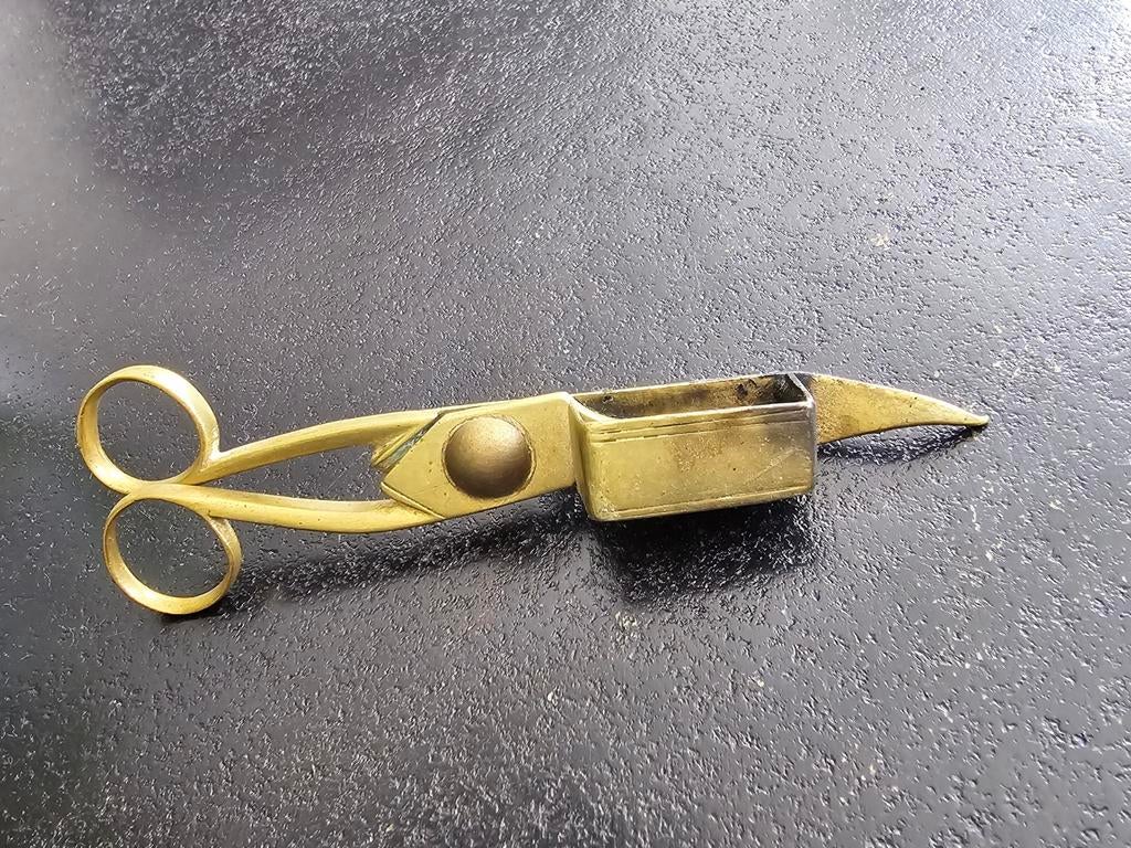 Prachtige Antieke Kaarsensnuiter in schaarvorm €10, Antiek en Kunst, Antiek | Koper en Brons, Ophalen of Verzenden, Koper