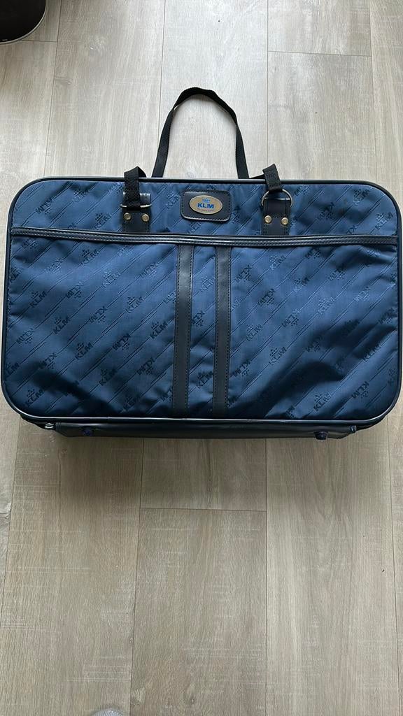 KLM handbagage koffertje, Ophalen, 40 tot 60 cm, 30 cm of meer, Blauw