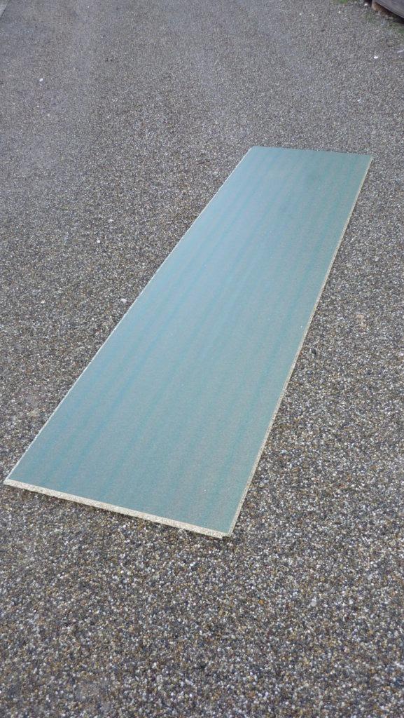 Spaanplaat V313 P5 groen TG4 vochtwerend 18mm 244x61cm, Ophalen, Nieuw, Overige materialen, Minder dan 20 mm